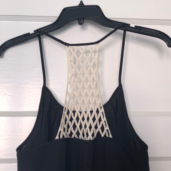 Black tank with white knit backing - Picture 3 of 3